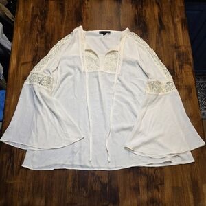 Lane Bryant Boho Lace Blouse – Size 14/16 🤍✨